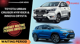 Jan Waiting Periods For Toyota Urban Cruiser Hyryder And Innova Crysta Revealed