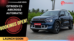 Citroen C3 Aircross Automatic Variant Bookings Open: Deliveries Soon
