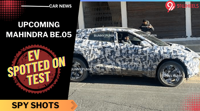 Mahindra BE.05 Electric Spotted On Test, Reveals Futuristic Design