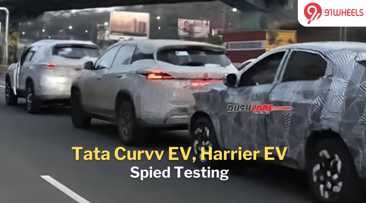 Tata Curvv, Harrier, Safari Evs Spotted Together - Production To Start Soon Tata Curvv, Harrier, Safari Evs Spotted Together - Production To Start Soon