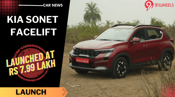 KIA Sonet Facelift Launched At Rs 7.99 Lakh - Gets ADAS, New Features & More KIA Sonet Facelift Launched At Rs 7.99 Lakh - Gets ADAS, New Features & More
