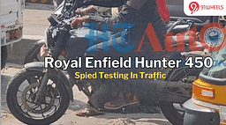 Upcoming Royal Enfield Hunter 450 Spotted Testing Yet Again