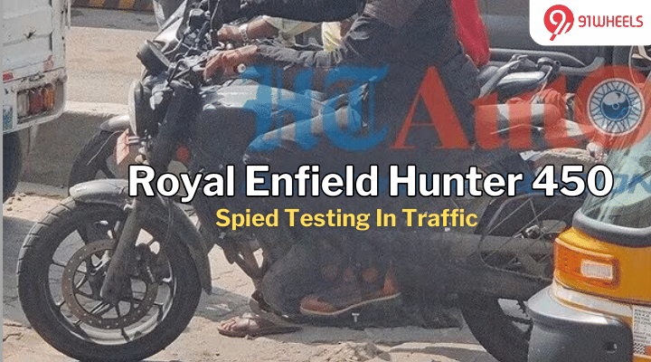 Upcoming Royal Enfield Hunter 450 Spotted Testing Yet Again Upcoming Royal Enfield Hunter 450 Spotted Testing Yet Again
