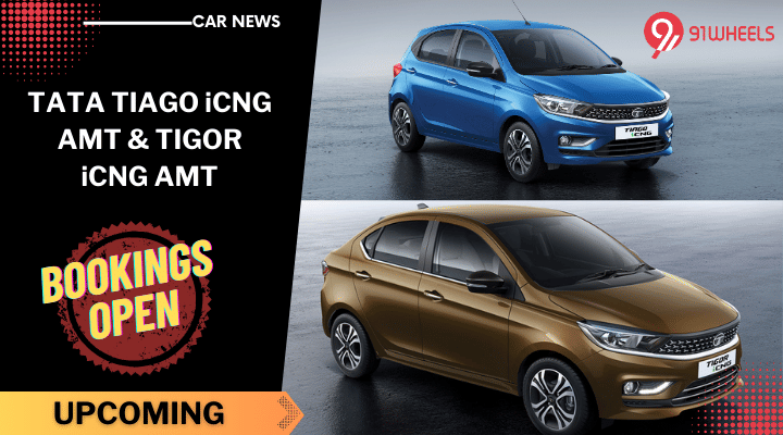 Tata Tiago & Tigor iCNG AMT Bookings Open, India's First CNG AMT To Launch Soon Tata Tiago & Tigor iCNG AMT Bookings Open, India's First CNG AMT To Launch Soon