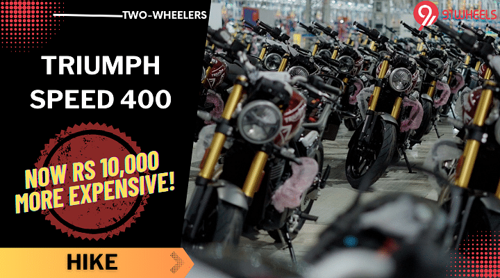 Triumph Speed 400 Gets Rs 10,000 Price Hike Starting January 1st!