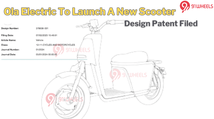 Ola Electric To Launch A New Entry-Level Scooter - Design Patent Leaked Ola Electric To Launch A New Entry-Level Scooter - Design Patent Leaked
