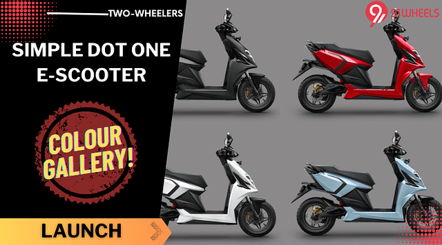 Simple Dot One E-Scooter Available In Six Colours - See Images