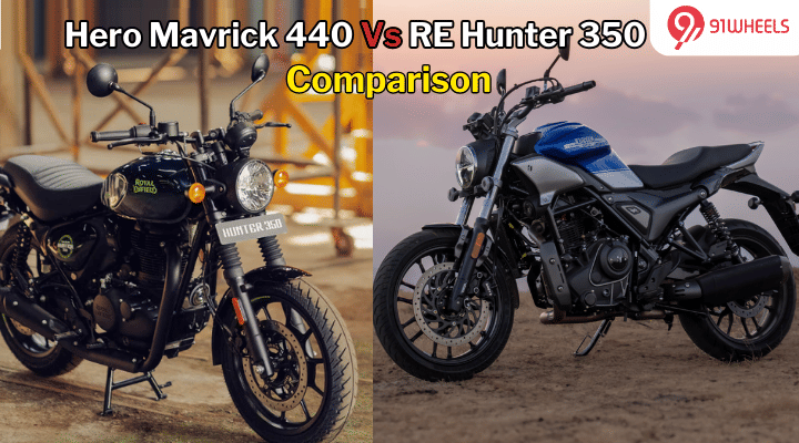 Hero Mavrick 440 Vs Royal Enfield Hunter 350 - Detailed Comparision Hero Mavrick 440 Vs Royal Enfield Hunter 350 - Detailed Comparision