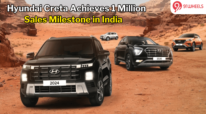 Hyundai Creta Hits 1 Million Sales In India, With One Sold Every 5 Minutes Hyundai Creta Hits 1 Million Sales In India, With One Sold Every 5 Minutes