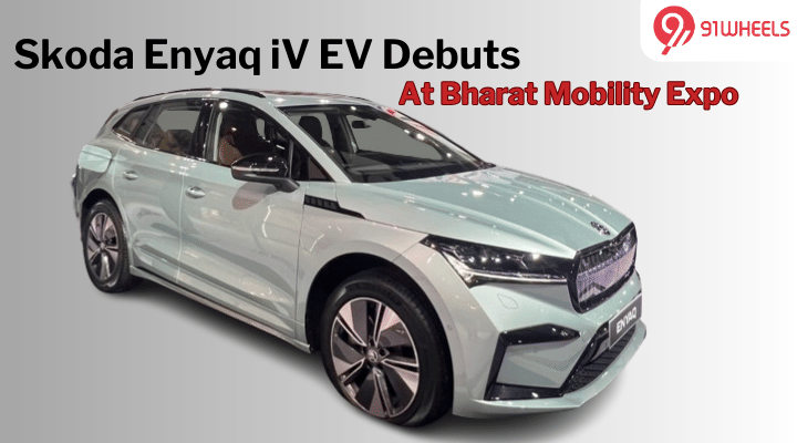 Skoda Enyaq iV EV Makes Its First Appearance At Bharat Mobility Expo 2024! Skoda Enyaq iV EV Makes Its First Appearance At Bharat Mobility Expo 2024!