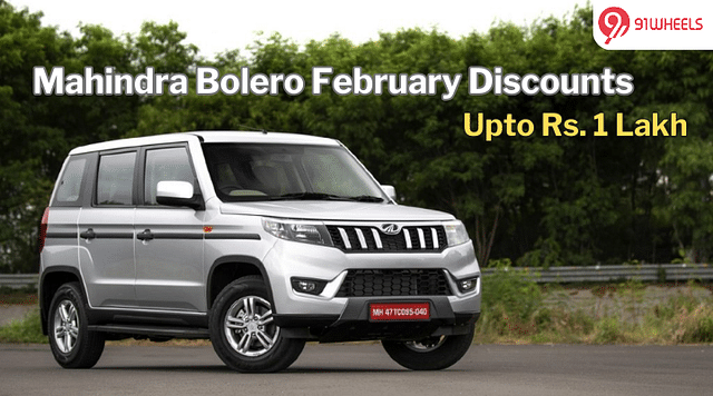 Mahindra Bolero Line-up Available With Discounts Of Upto Rs. 1 Lakh