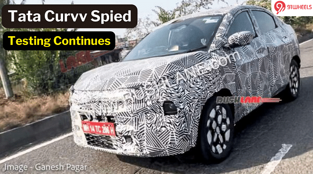 Tata Curvv Spied Testing Post Reveal: Launch Expected Soon