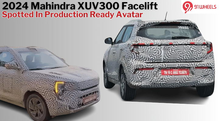 2024 Mahindra XUV300 Facelift Spotted Again, Ready For Launch