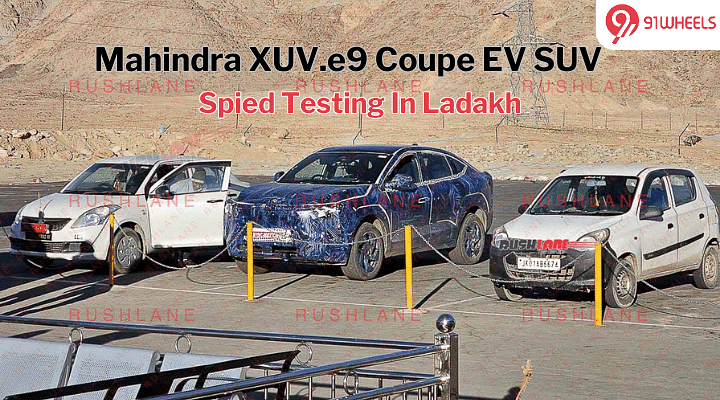 Mahindra Coupe SUV XUV e9 EV Spied Testing In Ladakh: New Details