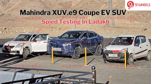 Mahindra Coupe SUV XUV e9 EV Spied Testing In Ladakh: New Details