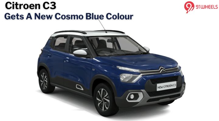 Citroen C3 Colour Options Rejigged, Gets A New Cosmo Blue Colour