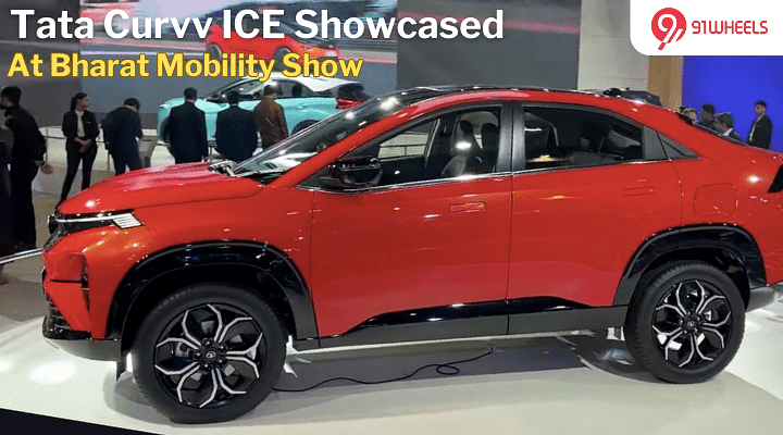 Tata Curvv ICE Production Ready Avatar Showcased At Bharat Mobility Show
