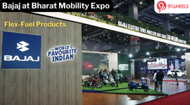Bajaj Displays Flex-Fuel Products at Bharat Mobility Expo 2024