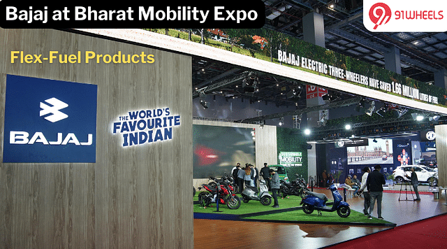 Bajaj Displays Flex-Fuel Products at Bharat Mobility Expo 2024