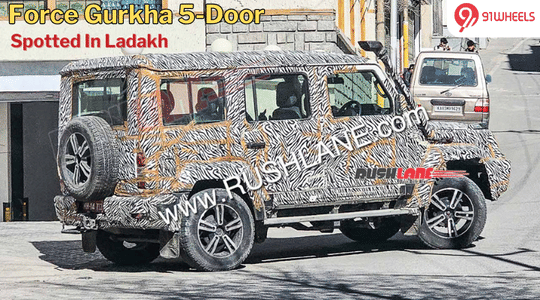 Force Gurkha 5-Door Spotted Testing In Ladakh Ahead Of Launch