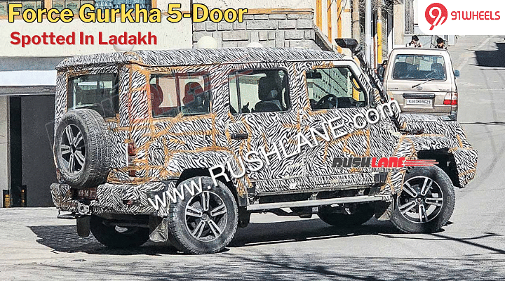 Force Gurkha 5-Door Spotted Testing In Ladakh Ahead Of Launch