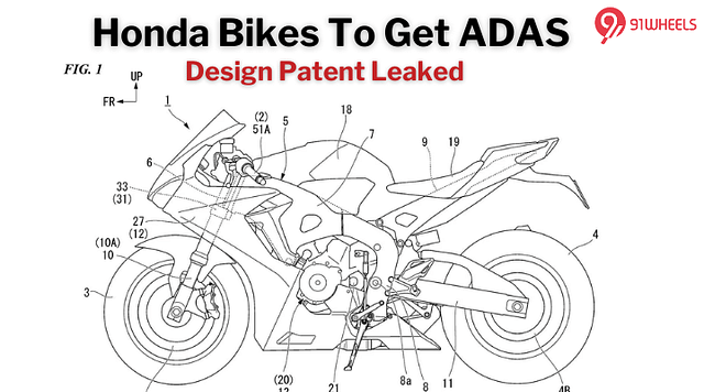 Honda Bikes To Get ADAS Technology Soon - Design Patent Filed!