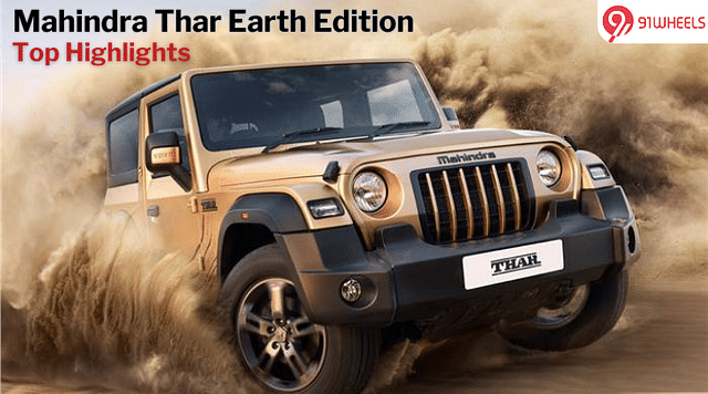 Mahindra Thar Earth Edition Launched – See Top 5 Features It Offers