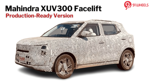 2024 Mahindra XUV300 Facelift Production-Ready Test Car Spotted