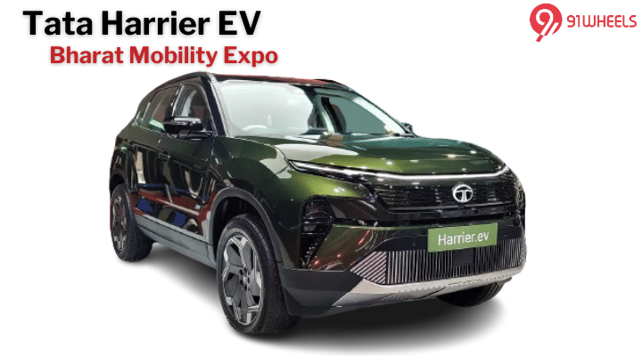 Tata Harrier EV Showcased at Bharat Mobility Expo 2024
