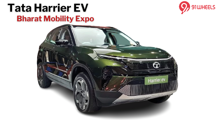 Tata Harrier EV Showcased at Bharat Mobility Expo 2024