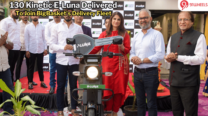 130 Kinetic E-Luna Delivered To Join BigBasket's Delivery Fleet In Pune