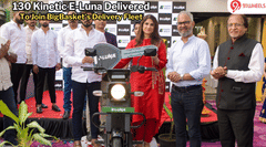 130 Kinetic E-Luna Delivered To Join BigBasket's Delivery Fleet In Pune 130 Kinetic E-Luna Delivered To Join BigBasket's Delivery Fleet In Pune