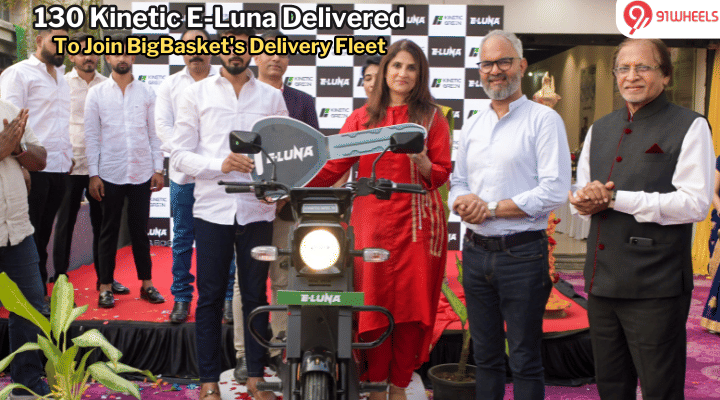 130 Kinetic E-Luna Delivered To Join BigBasket's Delivery Fleet In Pune 130 Kinetic E-Luna Delivered To Join BigBasket's Delivery Fleet In Pune