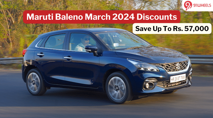 Maruti Baleno 2024 March Discounts: Savings Of Up To Rs. 57,000 Maruti Baleno 2024 March Discounts: Savings Of Up To Rs. 57,000