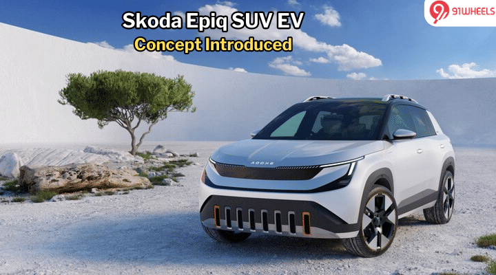 Skoda Epiq EV Concept Revealed: Is It a Kushaq EV Prototype? Skoda Epiq EV Concept Revealed: Is It a Kushaq EV Prototype?