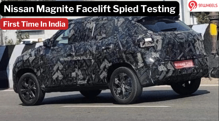 Upcoming Nissan Magnite Facelift Spied Testing For The First Time Upcoming Nissan Magnite Facelift Spied Testing For The First Time