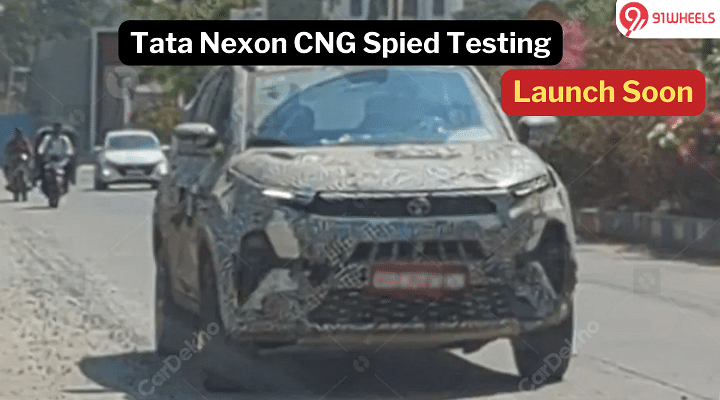 Upcoming Tata Nexon CNG Spied Testing; Launch Soon