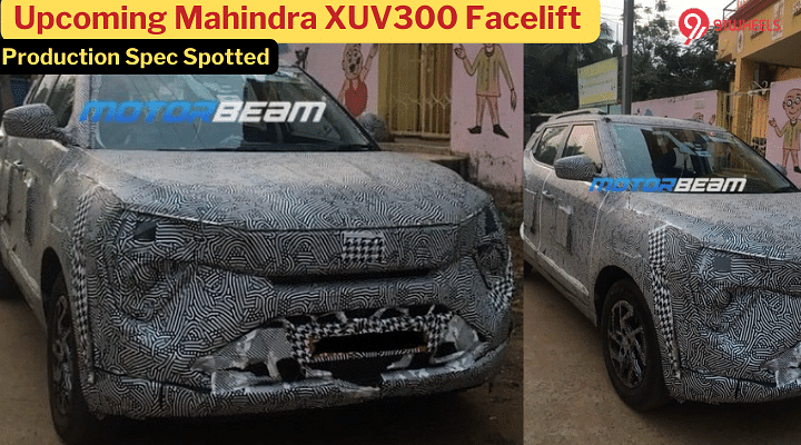 Mahindra XUV300 Facelift Launch Soon, Production Ready Test Mule Seen