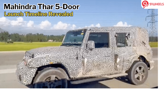 BREAKING! Mahindra Thar 5-Door To Make Debut On This Date