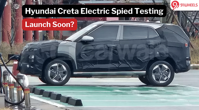 Hyundai Creta EV Spied Docked At Charging Station; Major Details