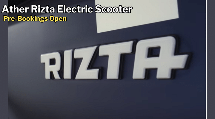 Ather Rizta Electric Scooter Teased Again, Pre-Bookings Open