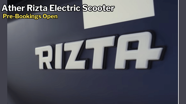 Ather Rizta Electric Scooter Teased Again, Pre-Bookings Open