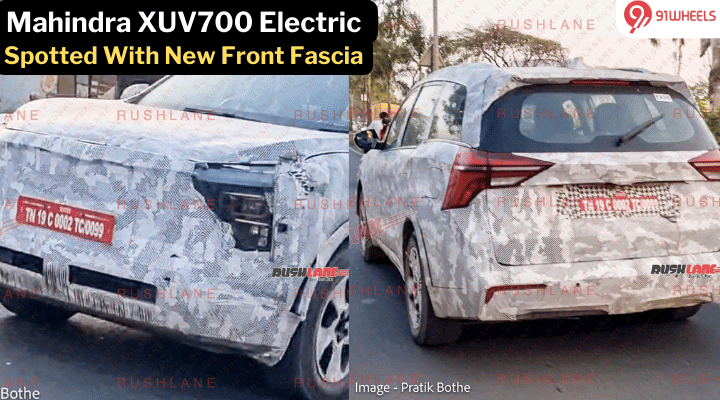 Mahindra XUV700 Electric Spotted, Features New Headlamp Design Mahindra XUV700 Electric Spotted, Features New Headlamp Design