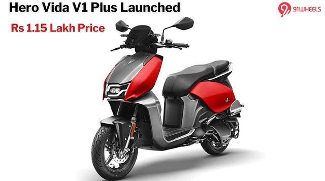 Hero Vida V1 Plus Scooter Introduced Again at Rs 1.15 Lakh