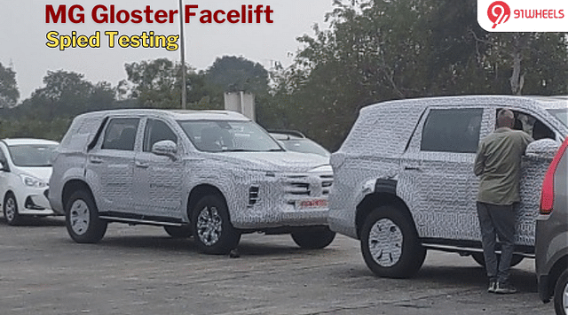 2024 MG Gloster Facelift Spied Testing On Highway Yet Again