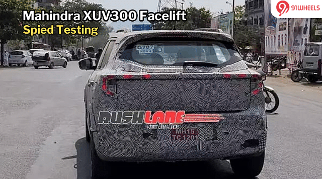 Upcoming Mahindra XUV300 Facelift Spied Testing Before Launch