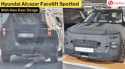 Hyundai Alcazar Facelift Spotted With New Design - See Image!