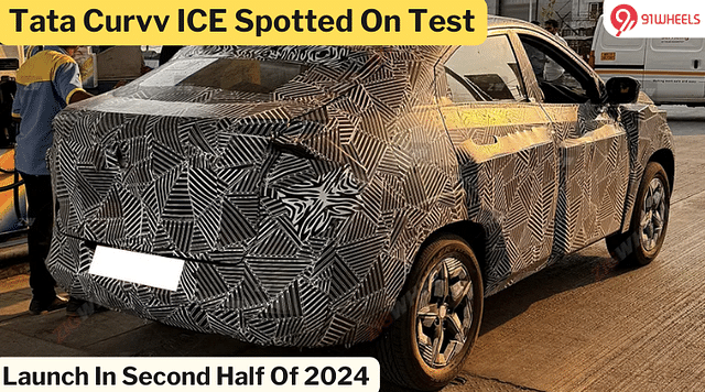 Tata Curvv ICE Spotted On Test, Launch In Second Half Of 2024