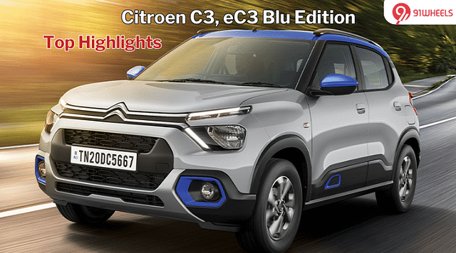 Citroen C3, eC3 Blu Edition: Top Highlights You Need To Know