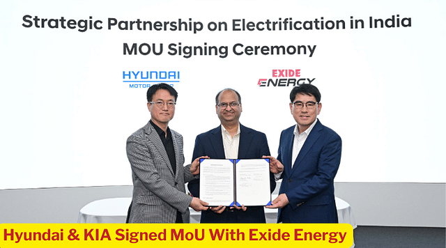 Hyundai & KIA Joins Hand With Exide Energy For Localisation Of EV Batteries